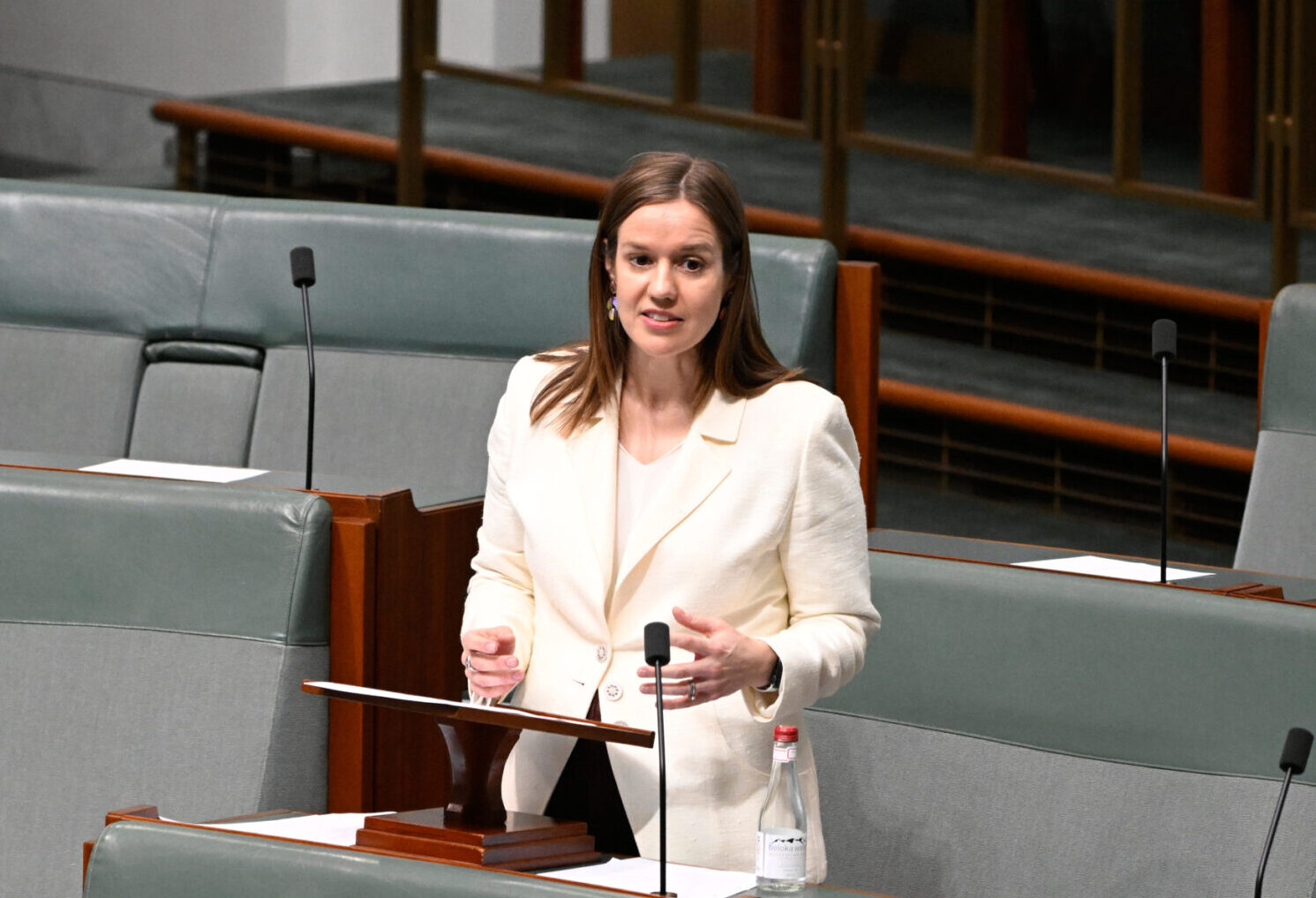 Kate Thwaites MP, Federal Member for Jagajaga, speaking in Parliament's House of Representatives in Canberra.